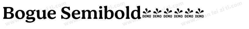 Bogue Semibold字体转换